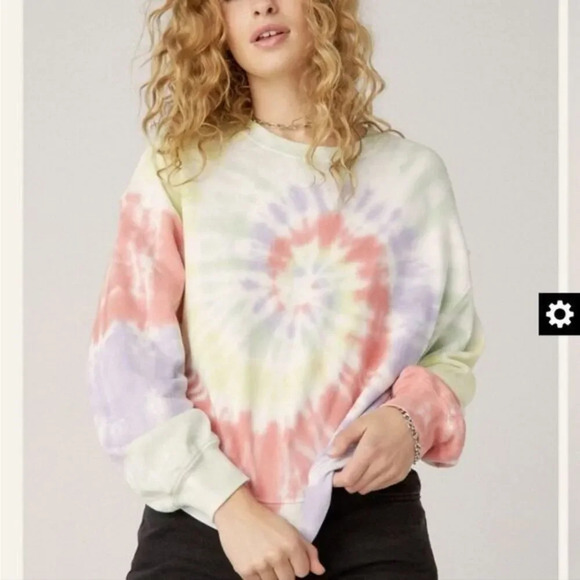 Nwot Daydreamer  TIE DYE OVERSIZED CREW - Picture 1 of 10